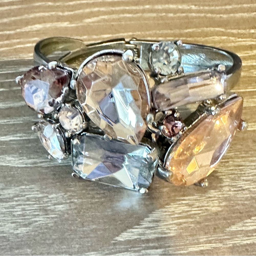 Vintage Large Stone Cuff Bracelet